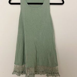 Kimchi Blue - Mint Tank Top with Lace detailing